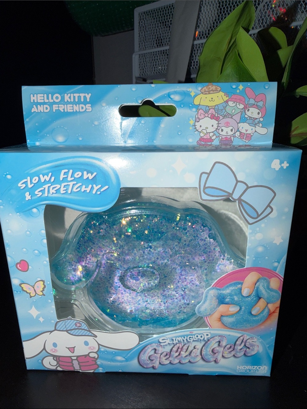 Hello Kitty & Friends Glitter Blue Slime Gel - Stretchy